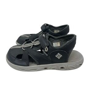 Columbia Size 5 Youth Boys Black & Gray Techsun‎ Wave Sport Sandals Active Shoe
